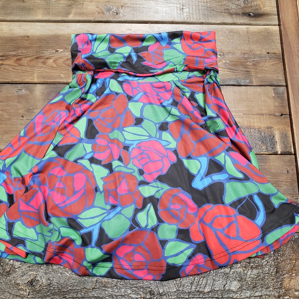 Joyrich floral skate skirt